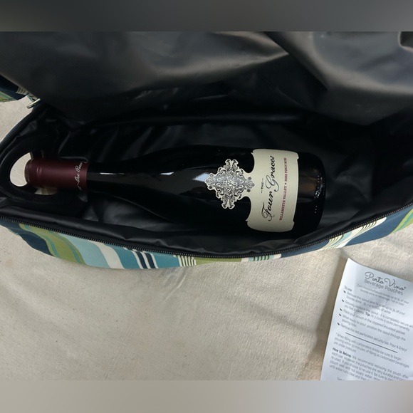 Portovino Beverage Pouch Purse. Incl 3L refillable bag w/spout, peeks out window - Picture 3 of 16